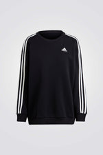 סווטשירט אוברסייז Essentials Fleece בצבע שחור