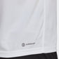 חולצת פולו לגברים TRAIN ESSENTIALS PIQUÉ 3-STRIPES בצבע לבן ושחור - 5