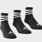 מארז שלישיית גרביים לגברים STRIPES CUSHIONED SPORTSWEAR MID-CUT בצבע שחור ולבן - 5