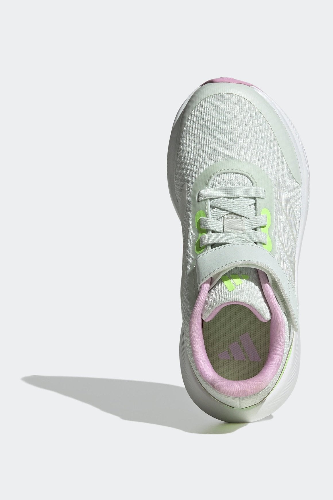 נעלי ספורט לילדים Runfalcon 3.0 בצבע אפור ורוד וצהוב זוהר