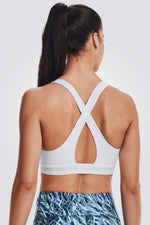 טופ אימון Mid Crossback בצבע לבן