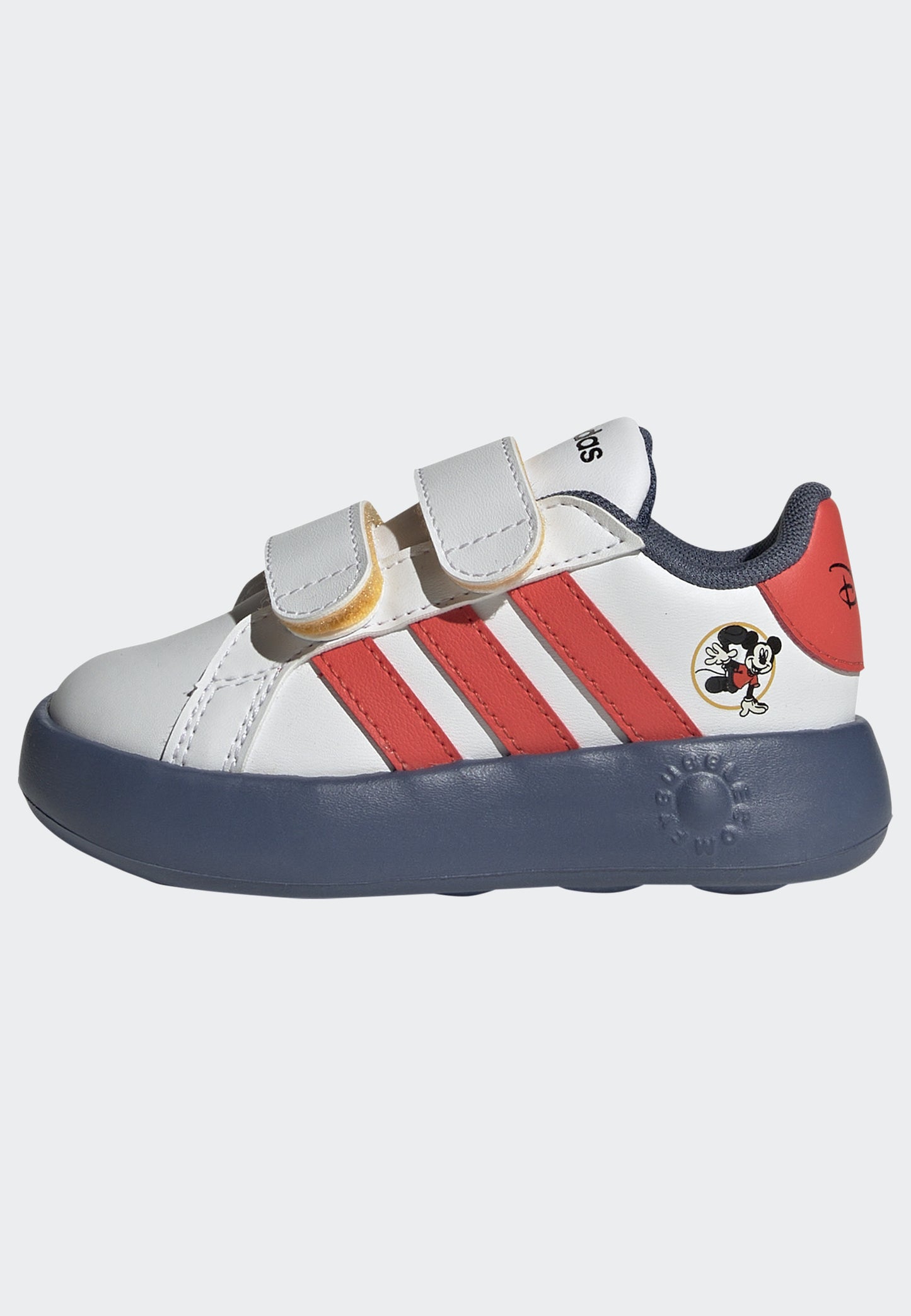 סניקרס לתינוקות adidas x Disney Mickey and Friends Grand Court 2.0 בצבע לבן כחול ואדום