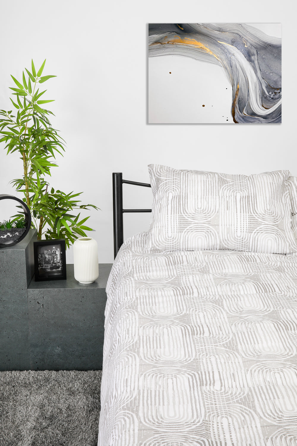 סט מצעים יחיד 90/200 ס"מ דגם אופק