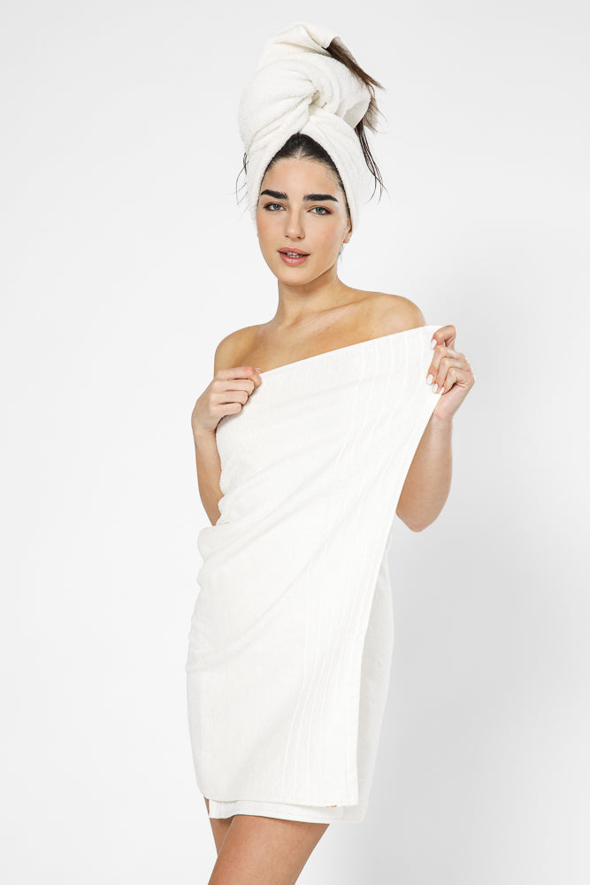 מגבת פנים/שיער סטרץ' 50*90 ס"מ