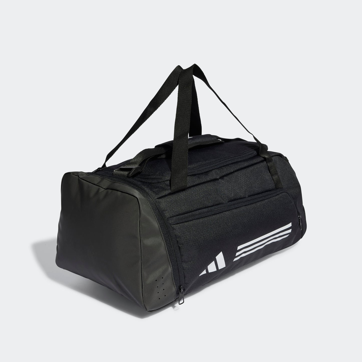 תיק אימון Essentials 3-Stripes Duffel Bag Small 30L בצבע שחור ולבן