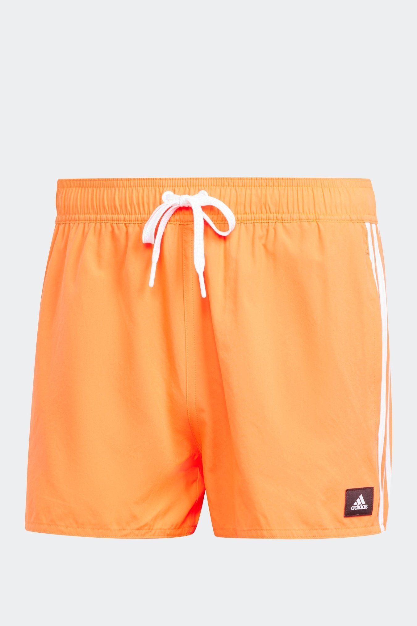 בגד ים לגברים 3 STRIPES CLX VERY-SHORT-LENGTH SWIM בצבע כתום ולבן