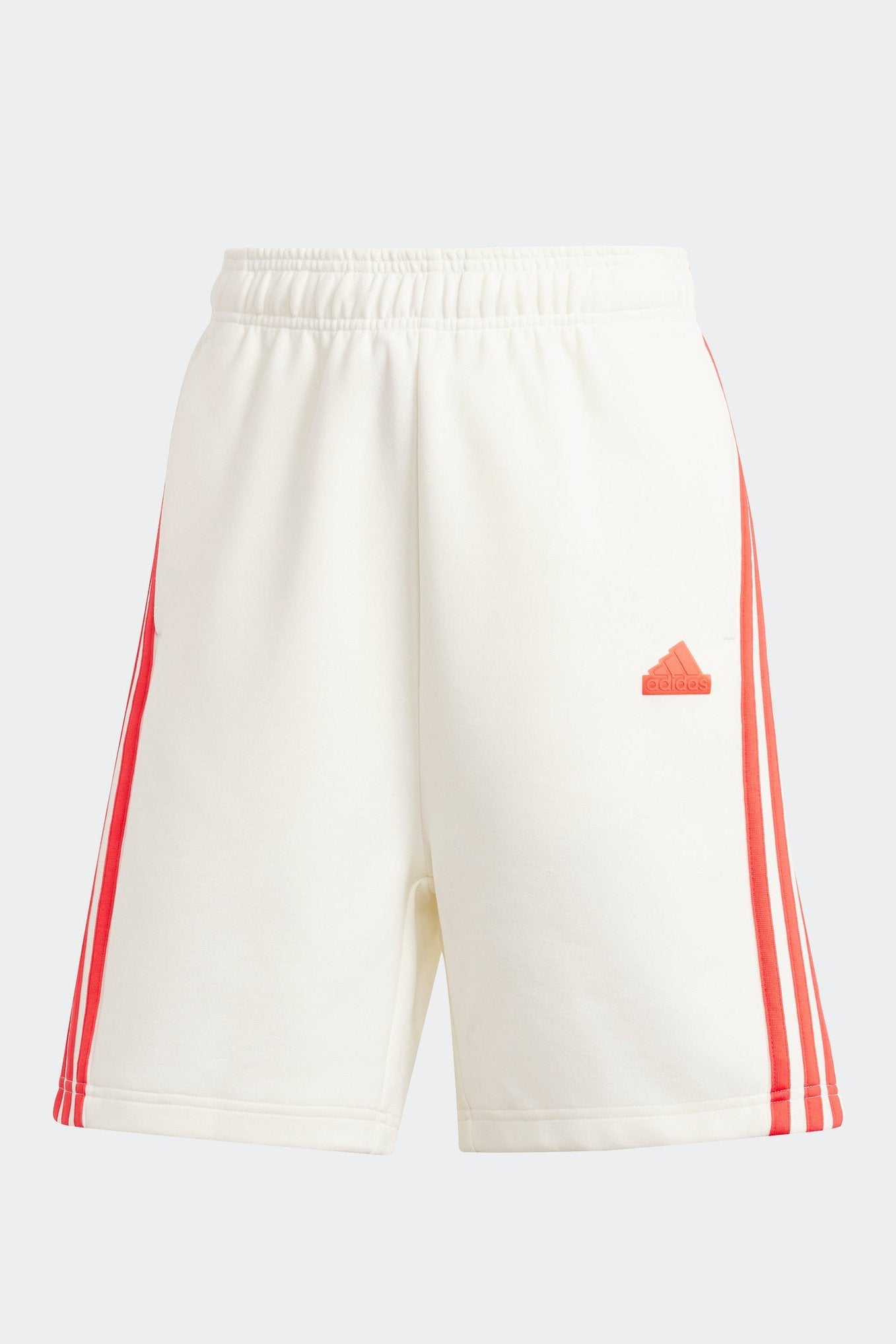 מכנסיים קצרים לנשים FUTURE ICONS 3-STRIPES בצבע לבן ואדום