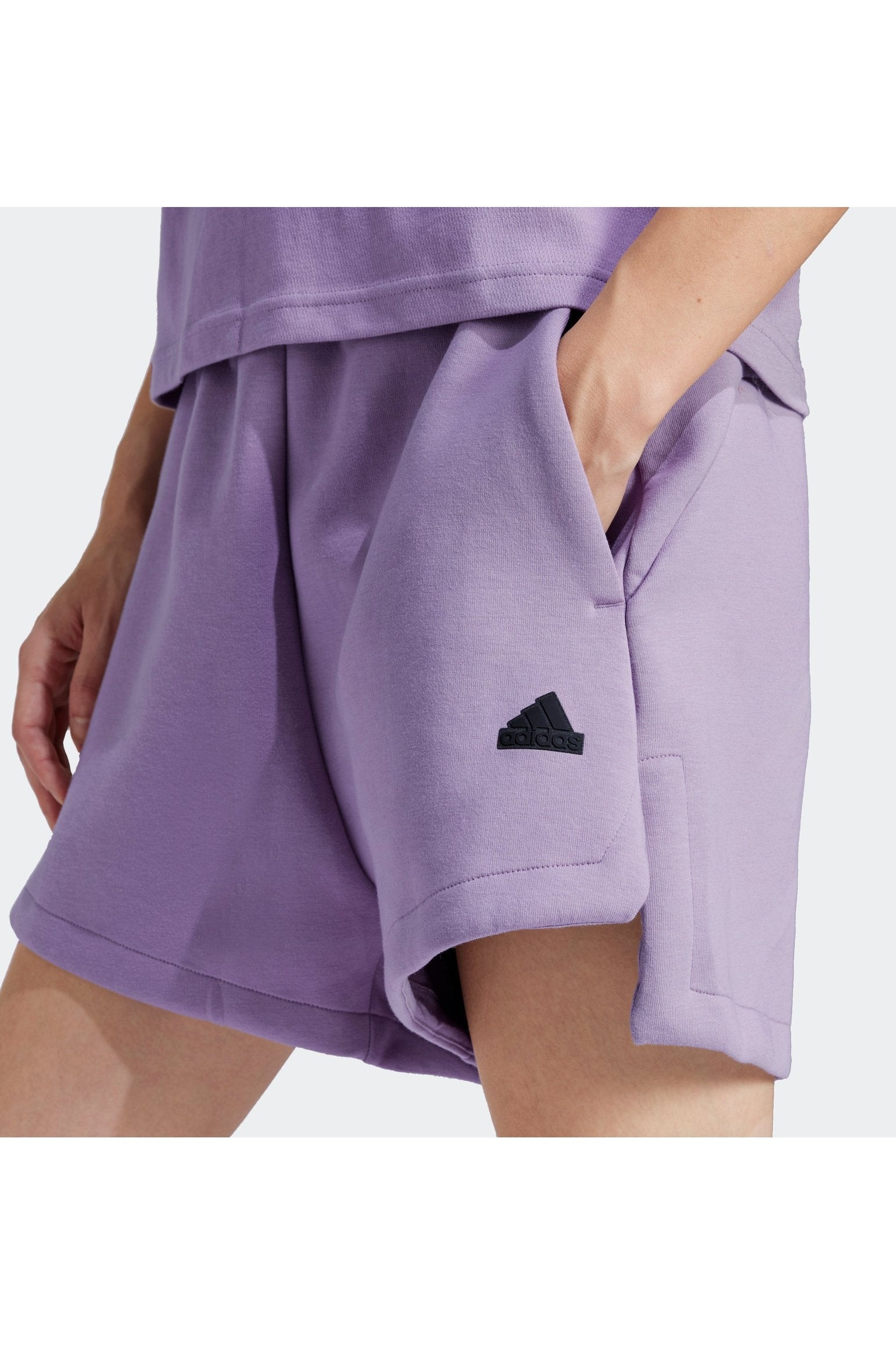 מכנסיים קצרים לנשים Z.N.E. בצבע סגול לילך