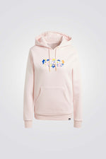 סווטשירט קפוצ'ון בצבע ורוד