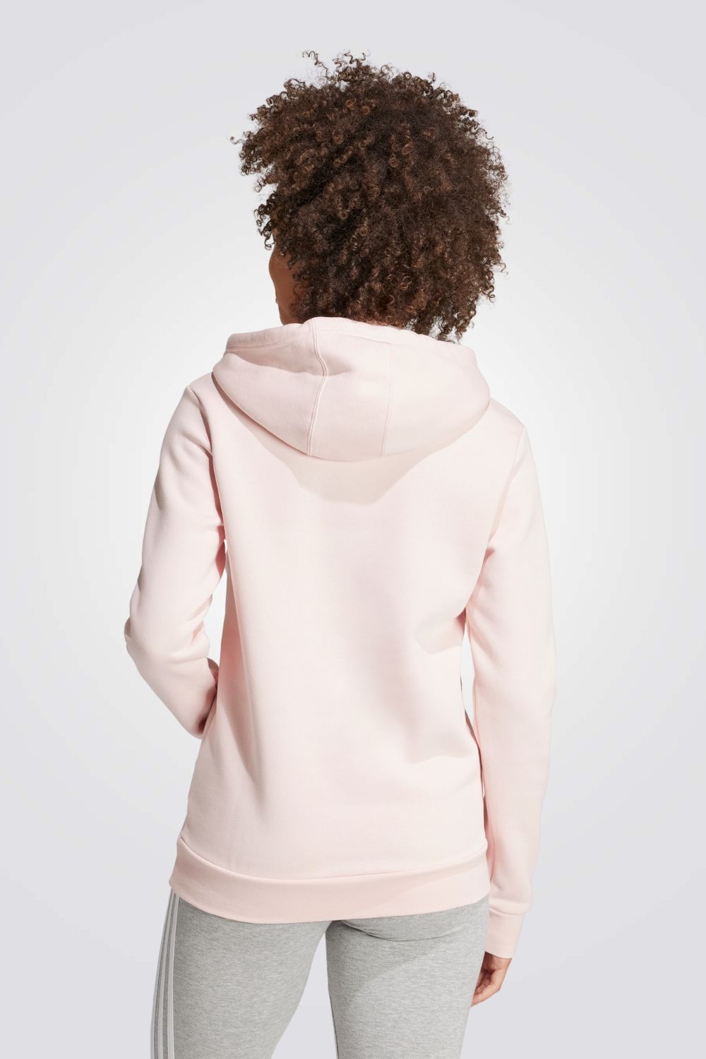 סווטשירט קפוצ'ון בצבע ורוד