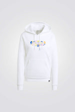סווטשירט קפוצ'ון Soft Side 2.0 בצבע לבן