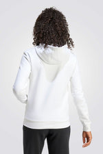 סווטשירט קפוצ'ון Soft Side 2.0 בצבע לבן