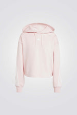 סווטשירט קפוצ'ון Future Icons בצבע ורוד