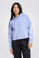 סווטשירט קפוצ'ון Future Icons בצבע כחול בהיר