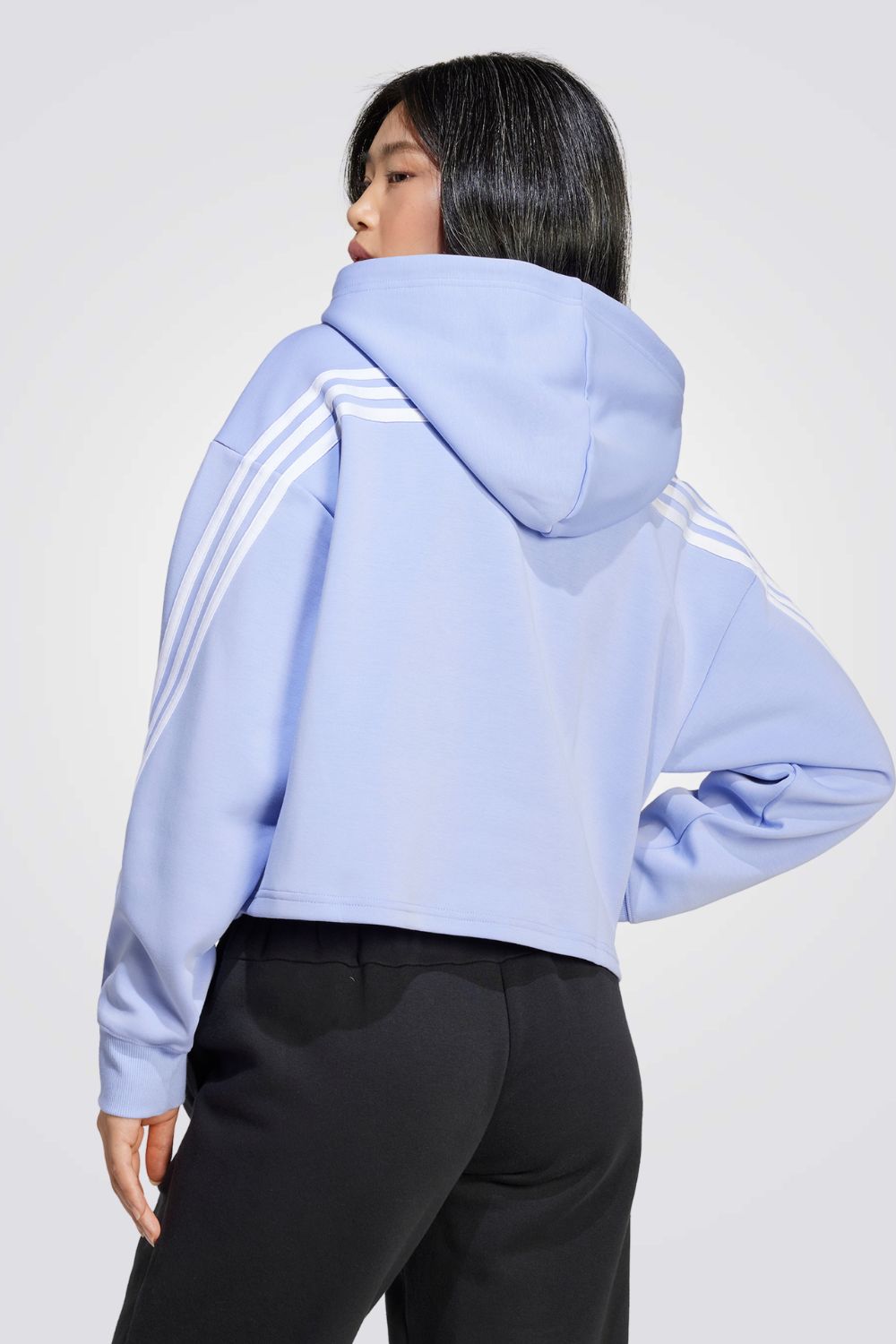 סווטשירט קפוצ'ון Future Icons בצבע כחול בהיר