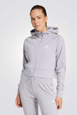 סווטשירט קפוצ'ון AEROREADY FLEECE בצבע אפור