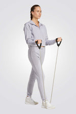 סווטשירט קפוצ'ון AEROREADY FLEECE בצבע אפור