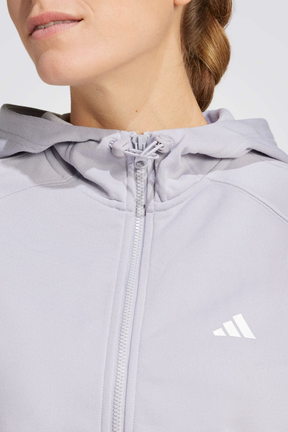 סווטשירט קפוצ'ון AEROREADY FLEECE בצבע אפור