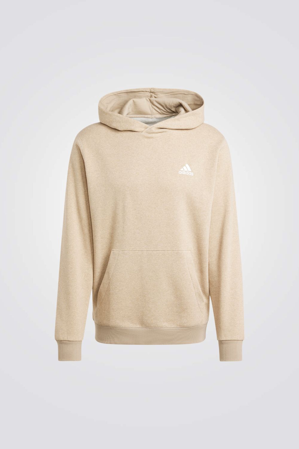 סווטשירט קפוצ'ון Seasonal Essentials בצבע בז'