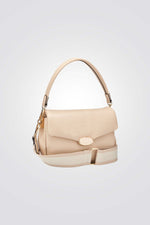 תיק יד קטן לנשים בצבע שמנת