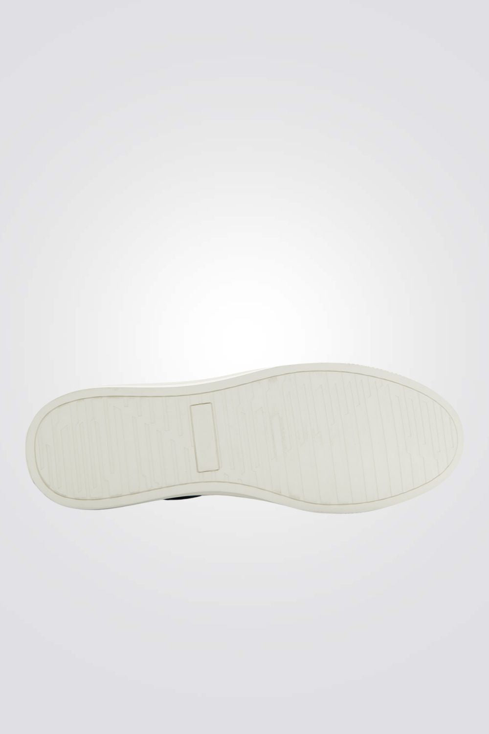 נעלי סניקרס דמוי עור לגברים בצבע שחור