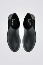 מגפוני נוחות דמוי עור לנשים בצבע שחור