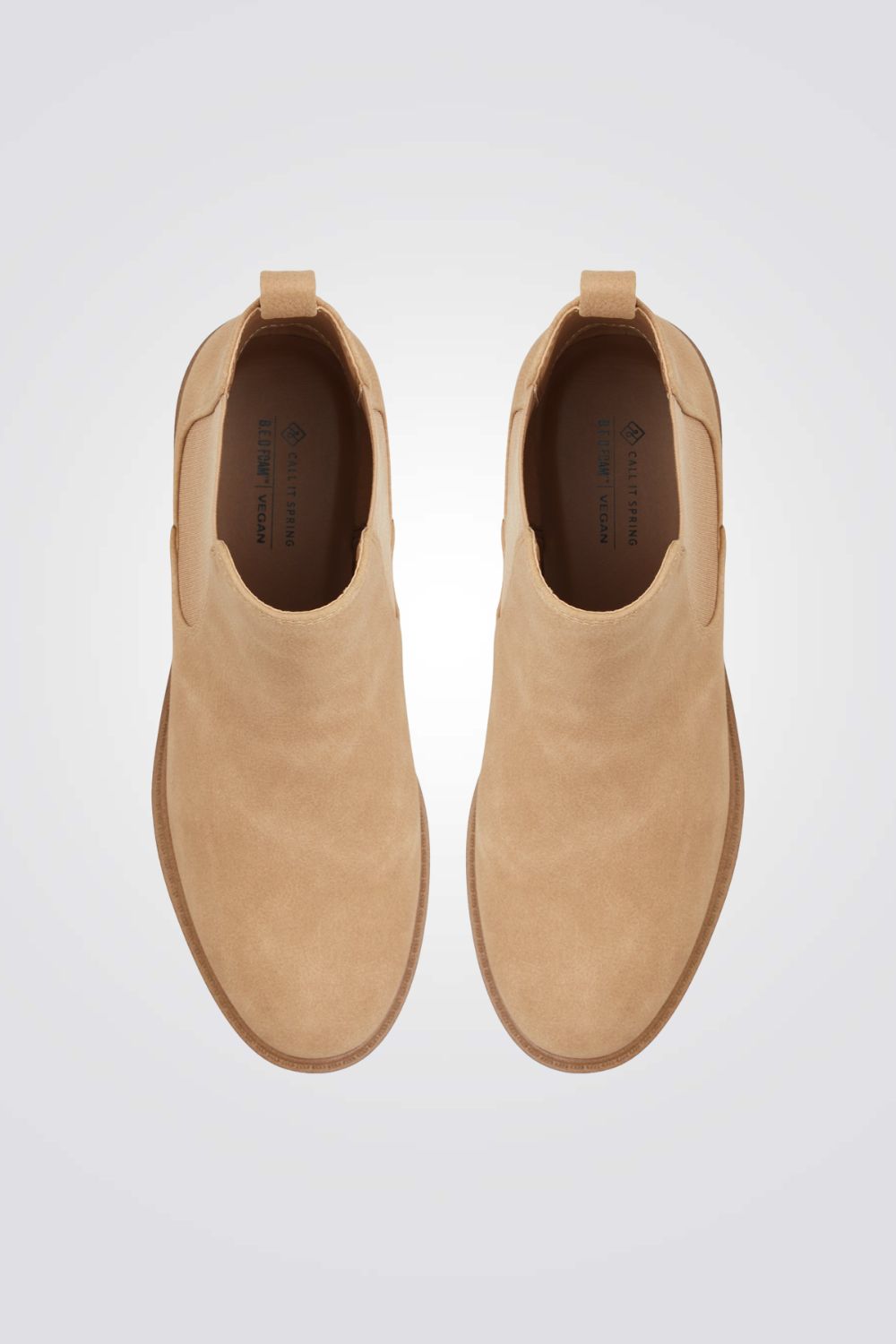 מגפוני נוחות דמוי עור לנשים בצבע בז'