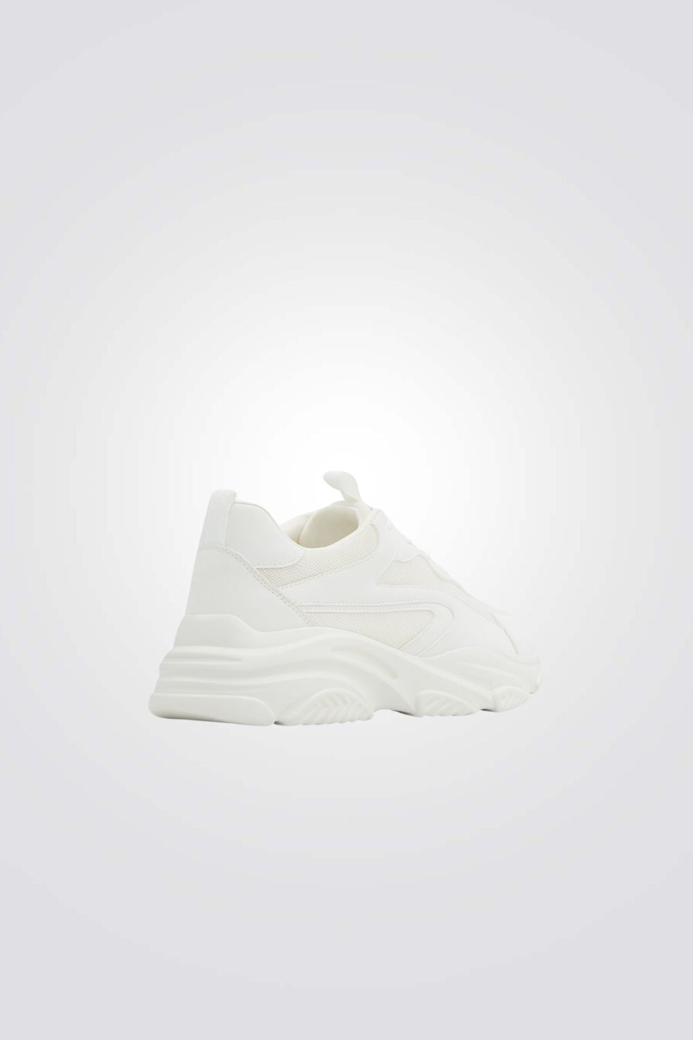 סניקרס צ'אנקי לגברים בצבע לבן