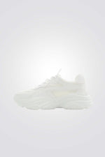 נעלי סניקרס צ'אנקי לנשים בצבע לבן