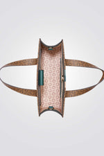 תיק צד מיני לנשים בצבע חום 