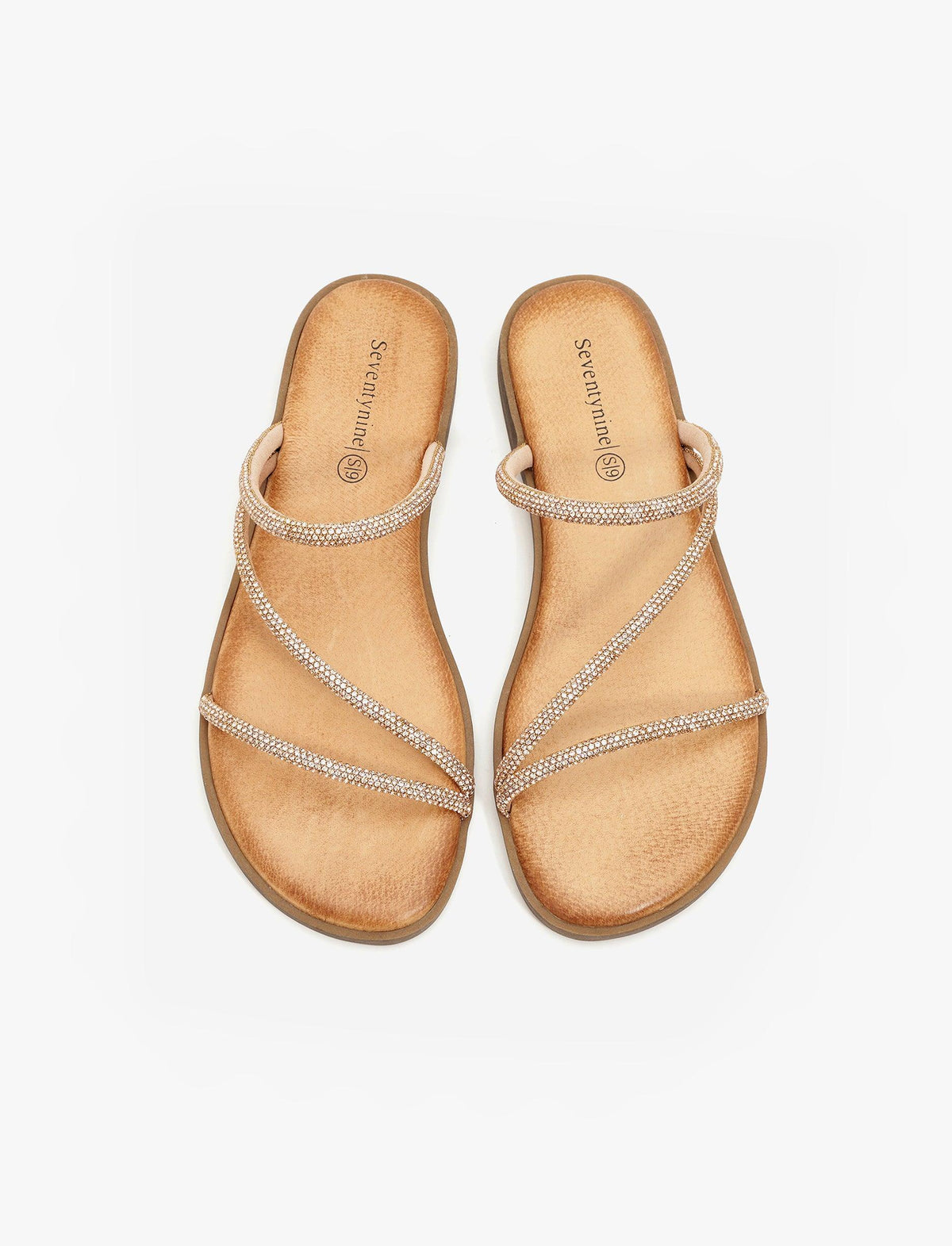 כפכף מנצנץ לנשים DANIELA בצבע שמפניה - MASHBIR//365