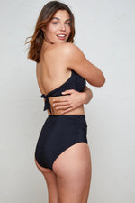 תחתון ביקיני גבוה לנשים בצבע שחור - MASHBIR//365