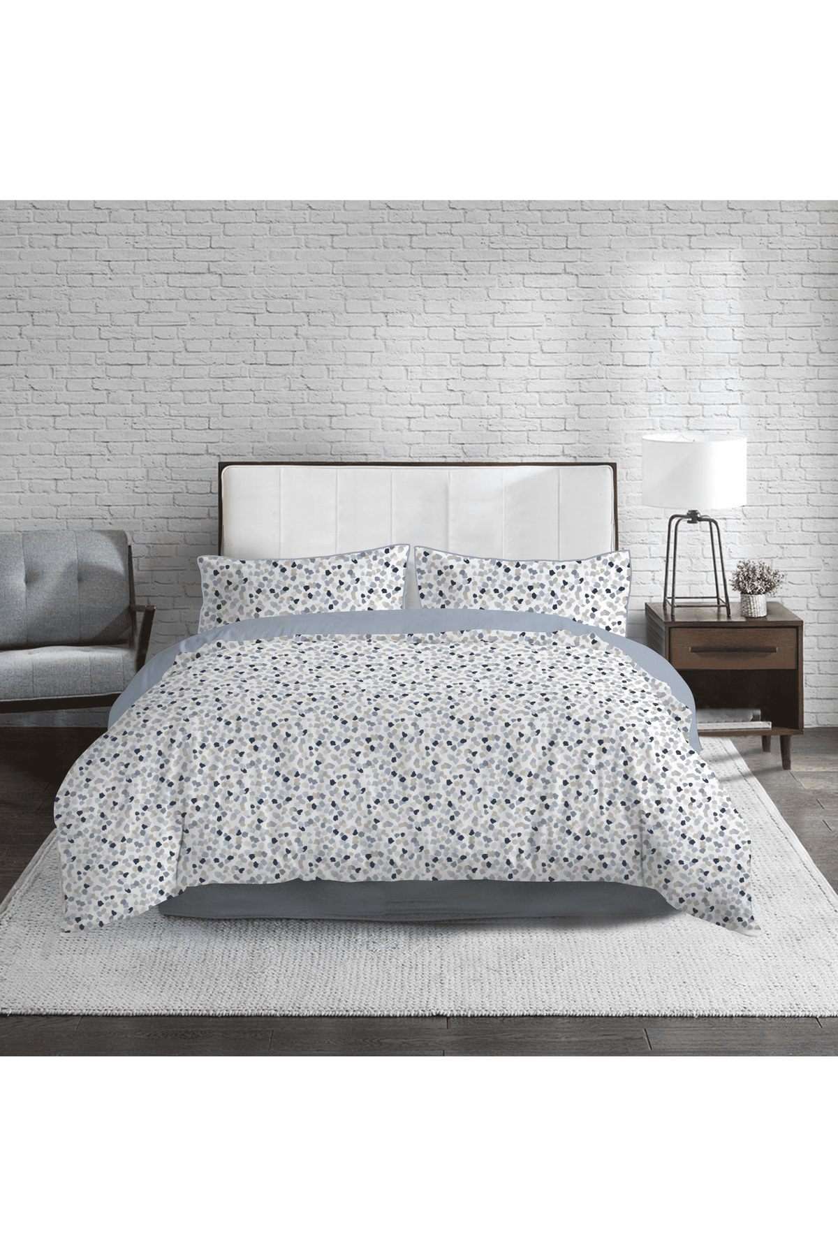 סט מצעים מיטה וחצי 200/120 ס"מ דגם TERRAZZO