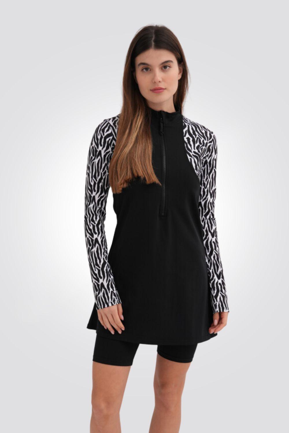 שמלת בגד ים לנשים בצבע שחור - MASHBIR//365