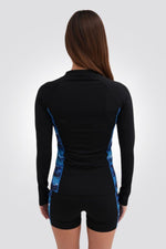 חולצת שחייה שרוול ארוך לנשים בצבע שחור - MASHBIR//365