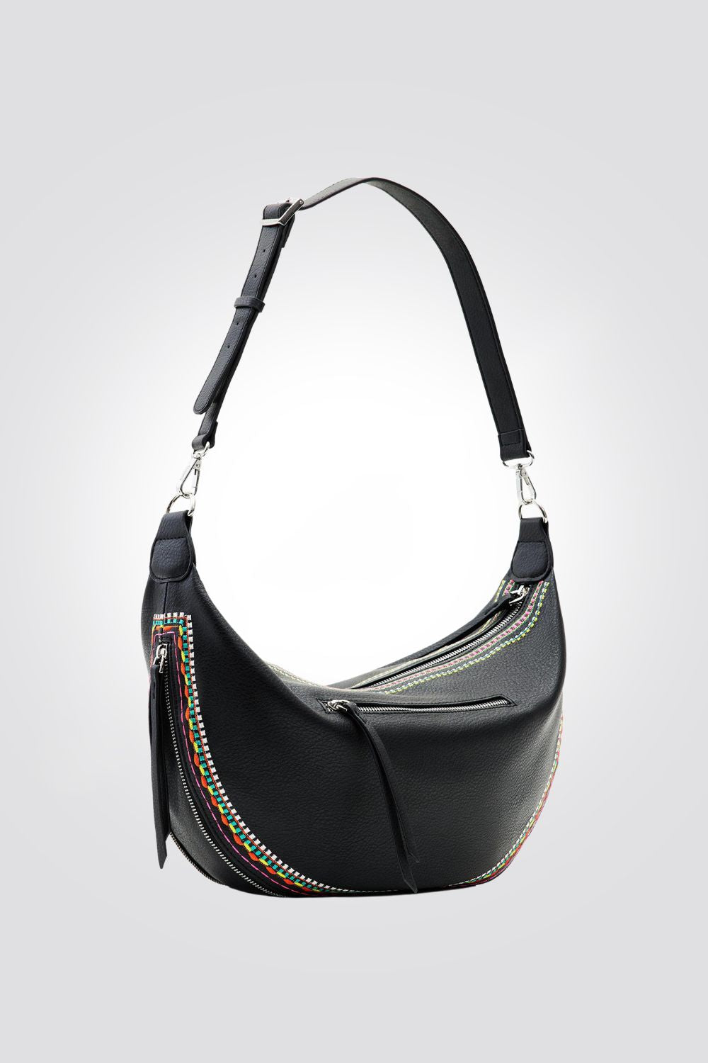 תיק כתף אופנתי בצבע שחור