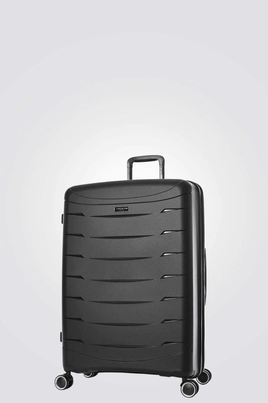 סט מזוודות קשיחות ESSENTIAL בצבע שחור