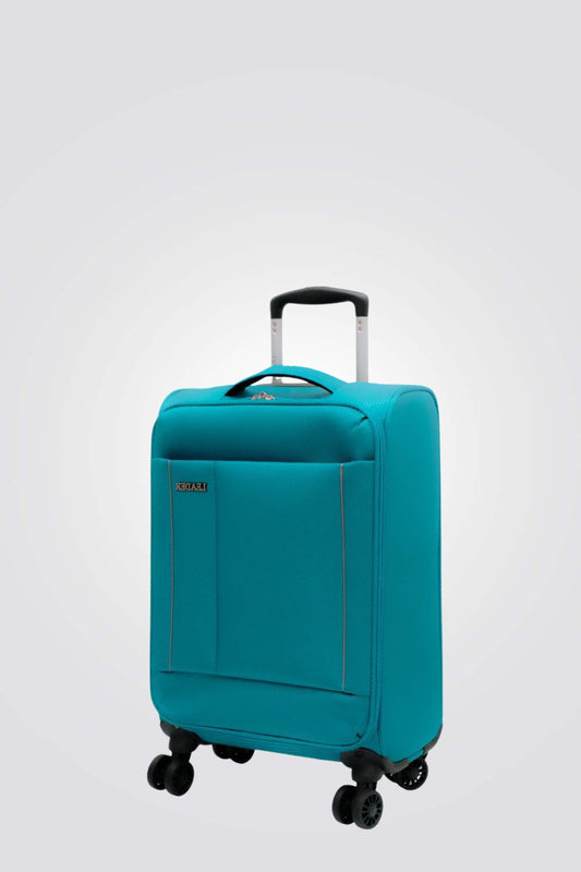 מזוודה טרולי עלייה למטוס מבד 19'' NEBULA בצבע כחול קלה במיוחד