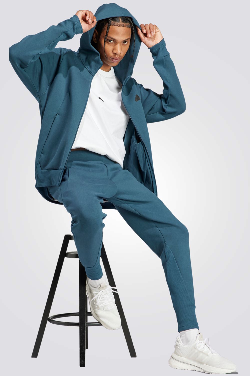 סווטשרט לגברים Z.N.E PREMIUM בצבע כחול