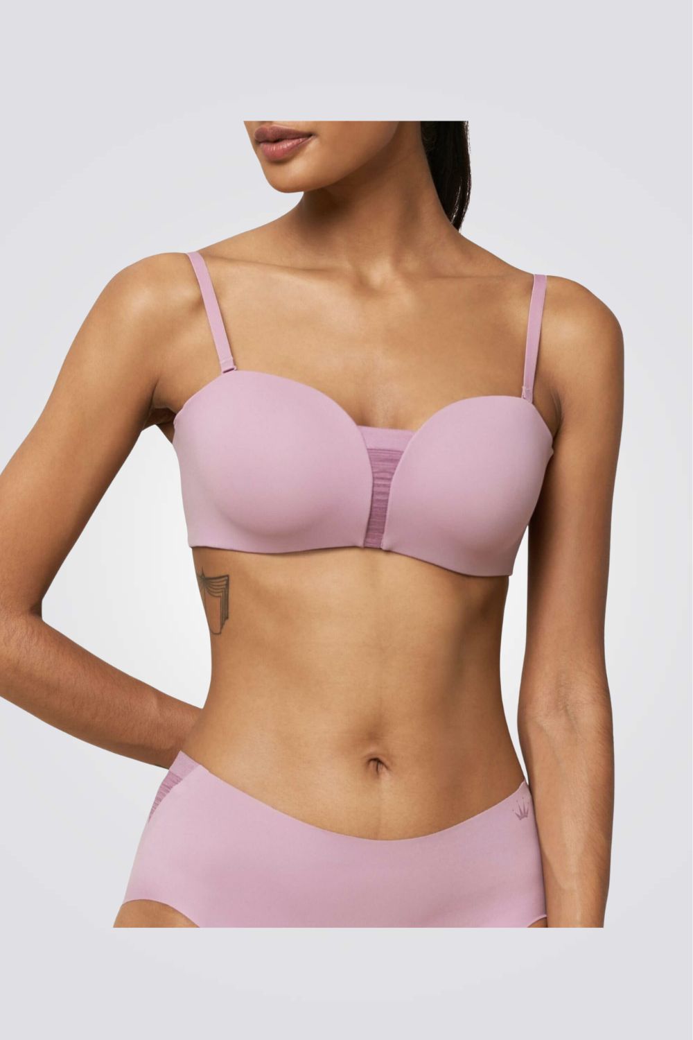 חזיית סטרפלס מרופדת Flex Smart DP EX צבע סגול