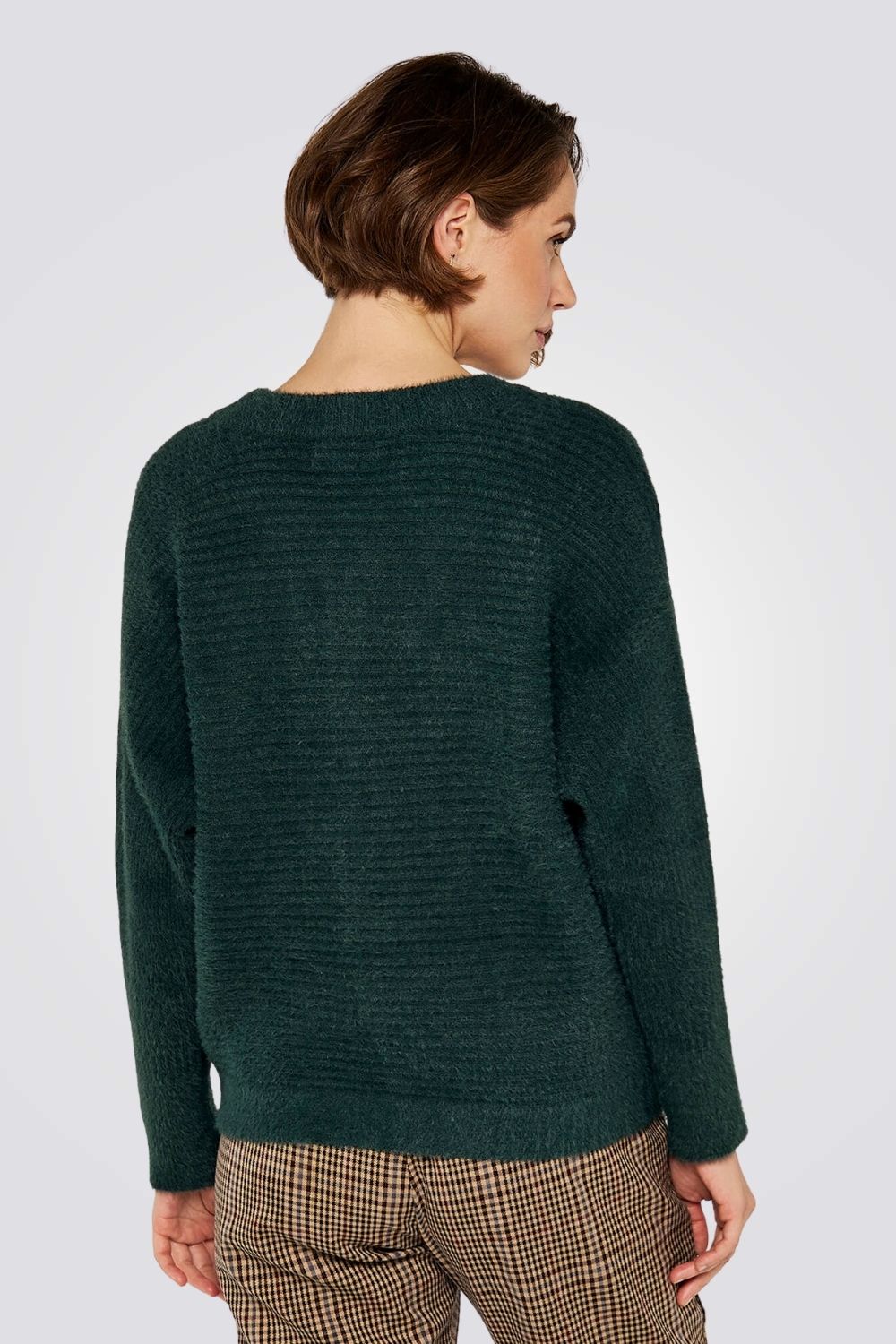 סריג ארוך בצבע ירוק