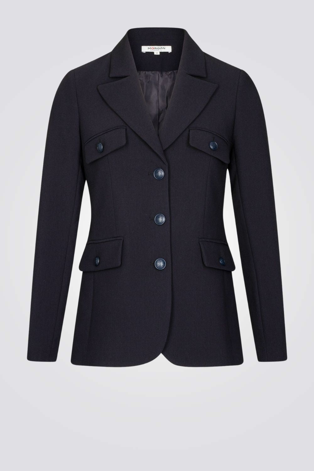 ג'קט מחוייט בצבע כחול כהה