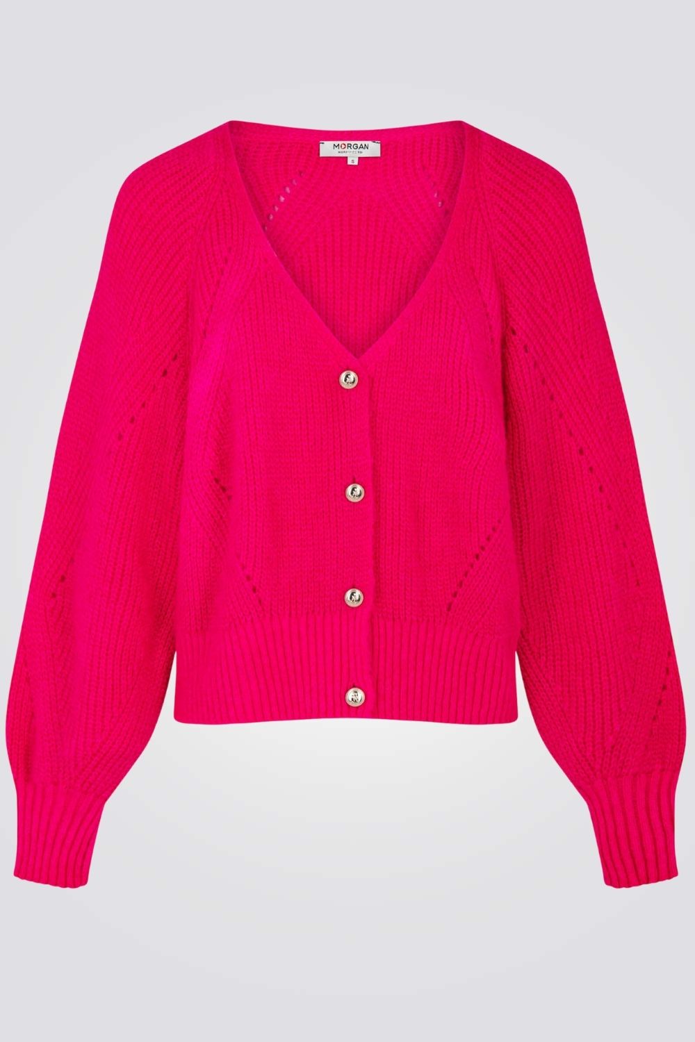 סוודר נשים בצבע ורוד בוהק