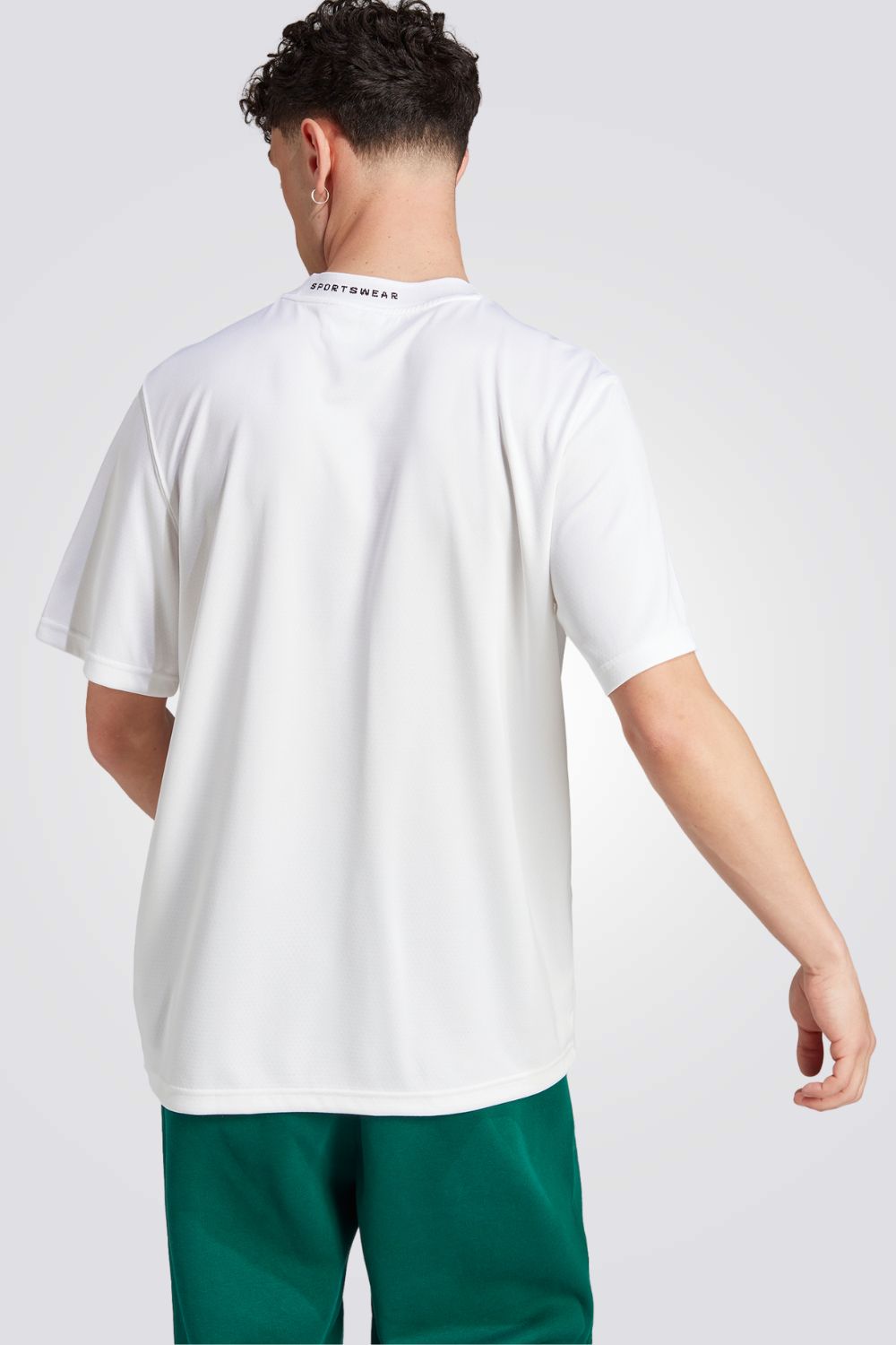 טישירט לגברים  MESH T Q3 בצבע לבן