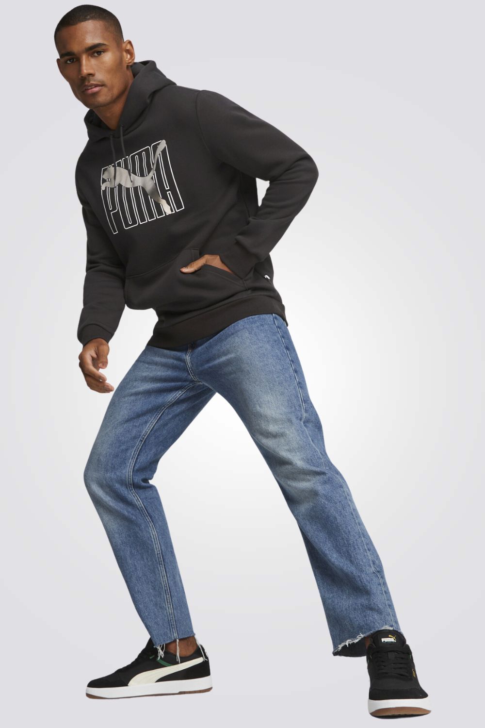 סווטשירט לגברים ESS+ LOGO LAB בצבע שחור