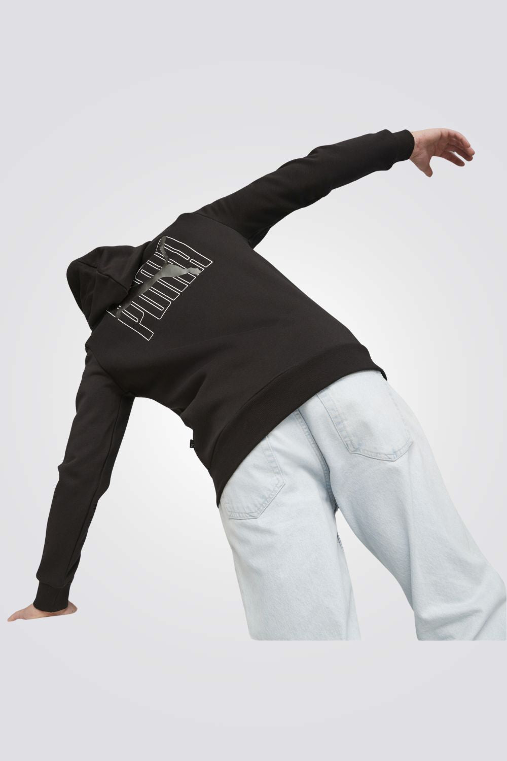 סווטשירט לגברים ESS+ LOGO LAB בצבע שחור