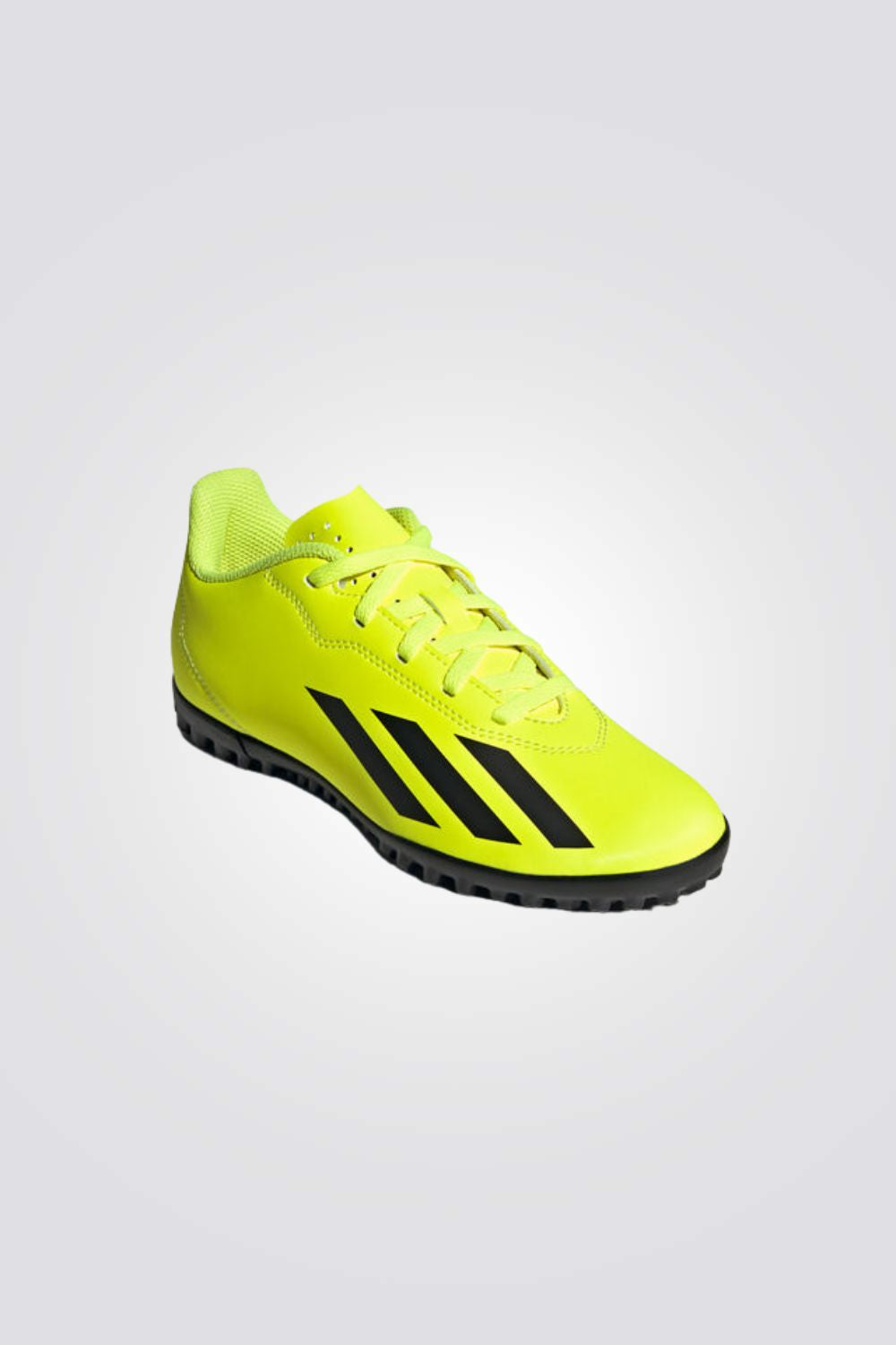 נעלי קטרגל לנוער X CRAZYFAST.4 TURF בצבע צהוב ושחור