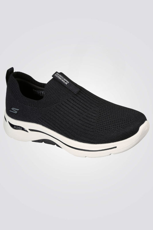 נעלי ספורט לנשים Stretch Fit Knit Slip On בצבע שחור