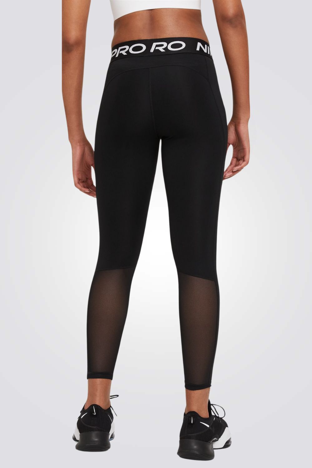 טייץ לנשים W NP 365 TIGHT בצבע שחור ולבן