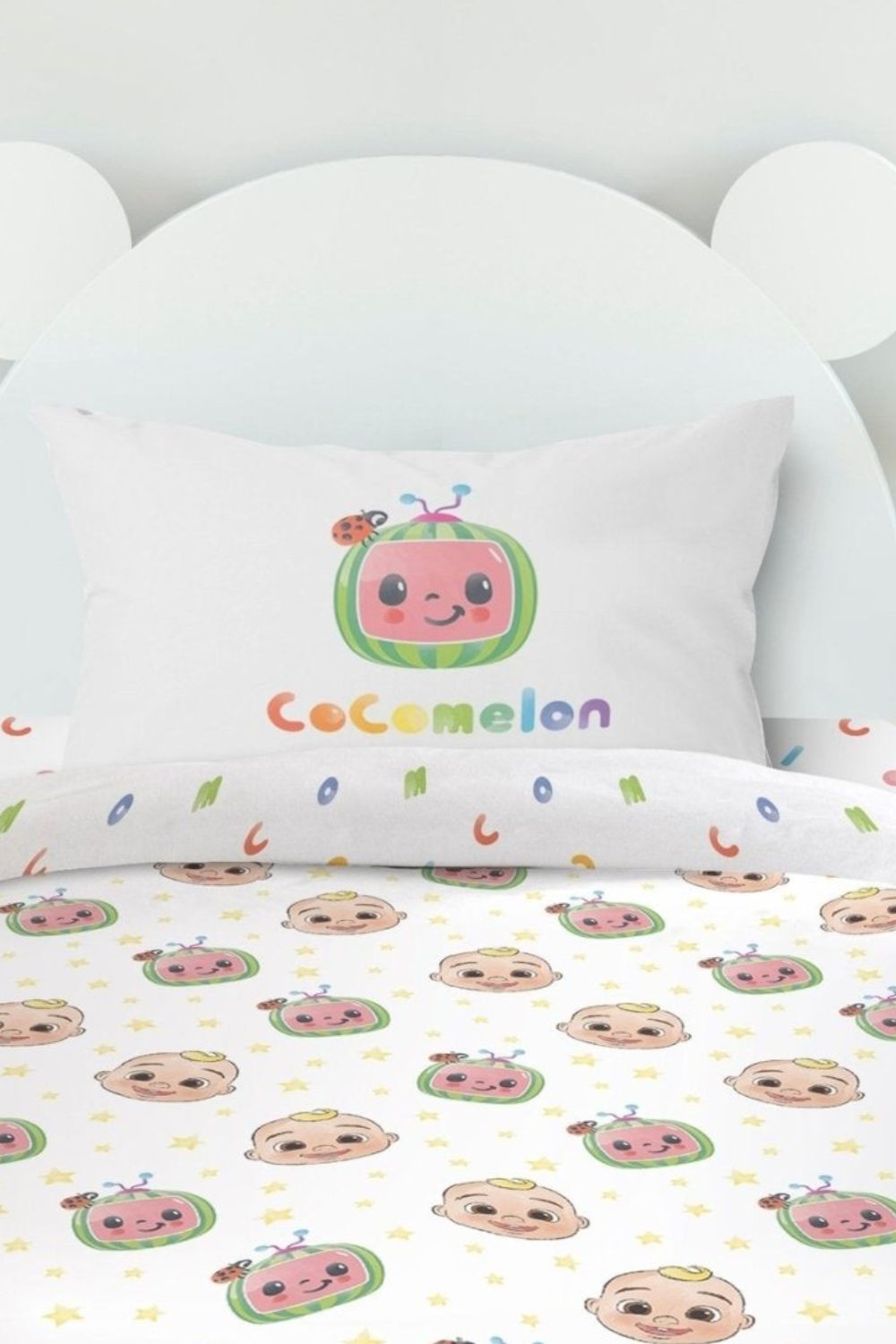 סט מצעים למיטת מעבר COCOMELON 70/140 כותנה